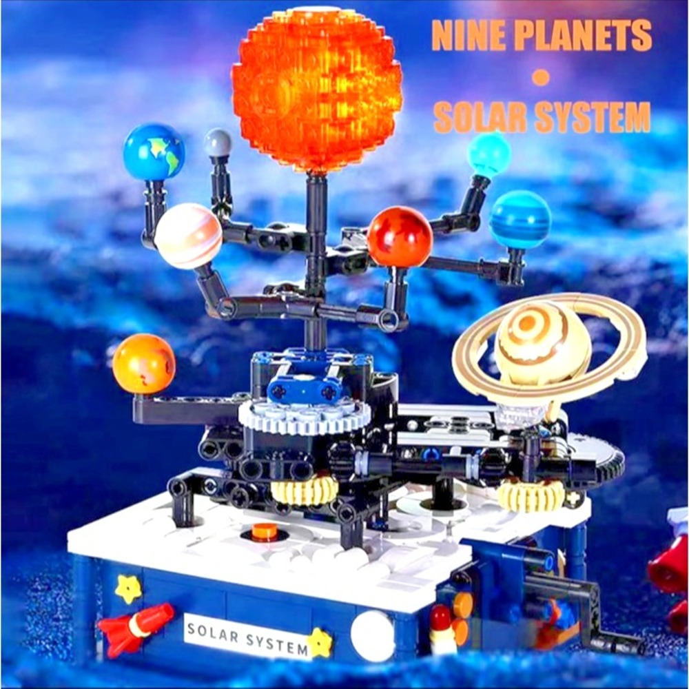 Solar System Building Toys, Rotatable Educational Toys for Science Experiments‎